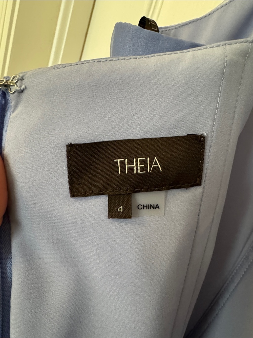 Theia Adessia Strapless Tiered Gown Deep Periwinkle Size 4 NWT - Picture 11 of 12